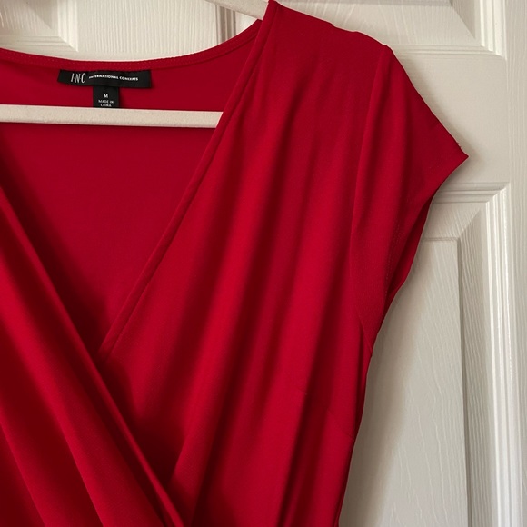 INC International Concepts brand dress in red size medium - Picture 2 of 7